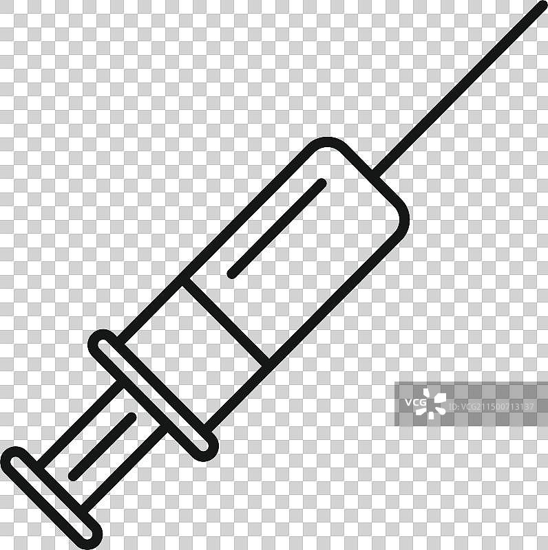 吸脂注射器图标轮廓图片素材