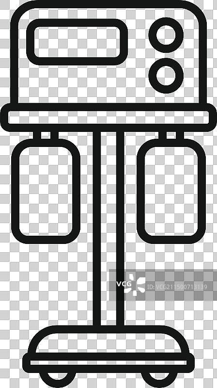 吸脂临床设备图标轮廓图片素材