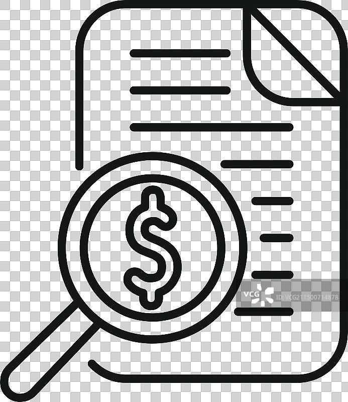 应用抵押信贷轮廓图标图片素材