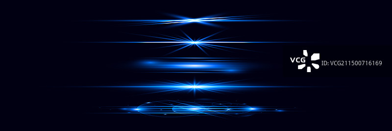 红色水平镜头光晕激光束图片素材