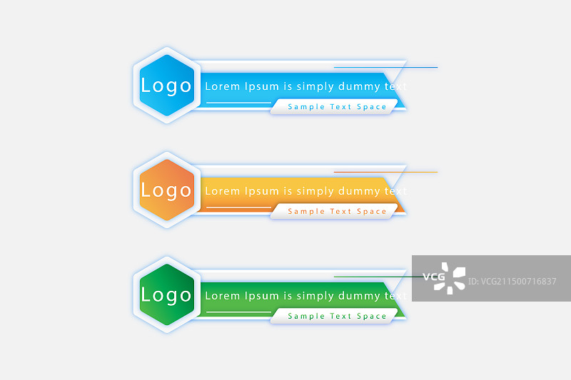 时尚现代的下方三分之一banner模板图片素材