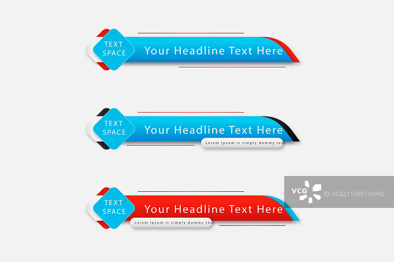 现代风格创意低三分之一banner图片素材