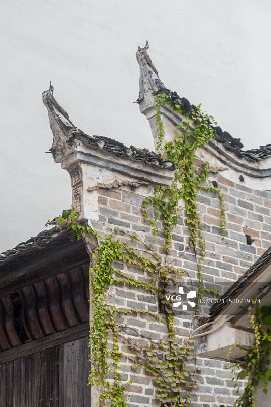 江西吉安永新县老城-马头墙图片素材