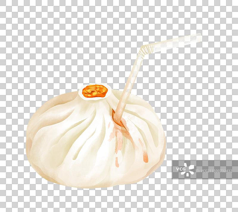 蟹黄汤包插画元素图片素材