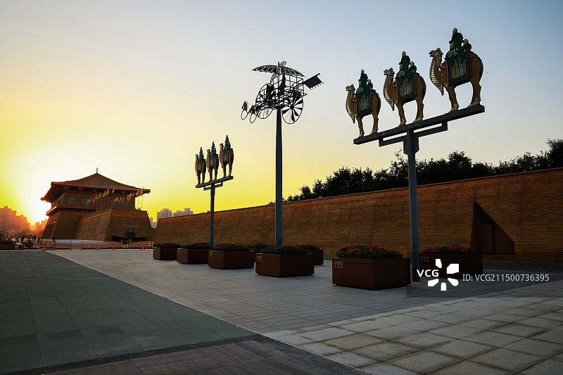 西安大明宫丹凤门图片素材