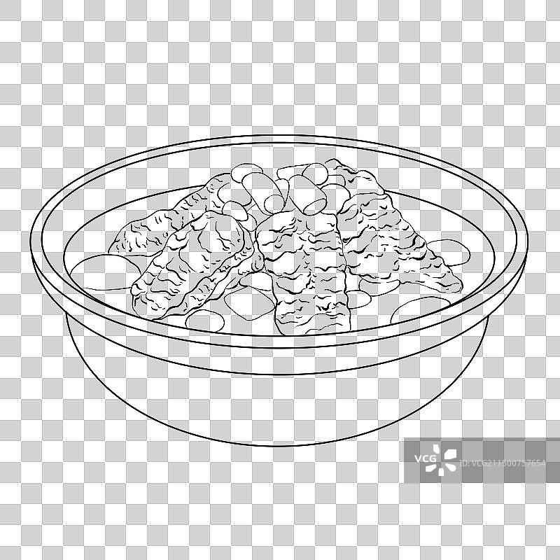 中国传统美食-江苏菜炖生敲贝图片素材