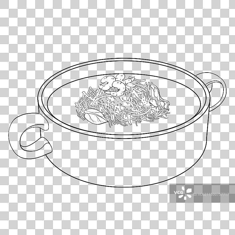 中国传统美食-江苏菜鸡汁煮干丝图片素材