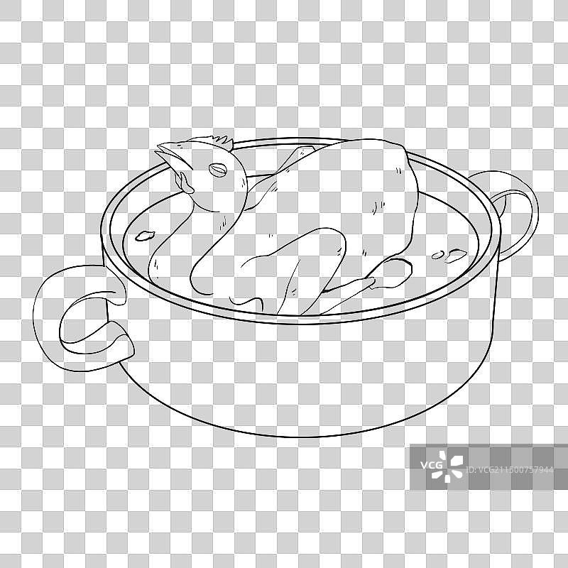 中国传统美食-江苏菜清炖鸡孚图片素材