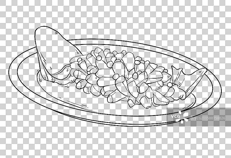 中国传统美食-江苏菜松鼠鱼图片素材