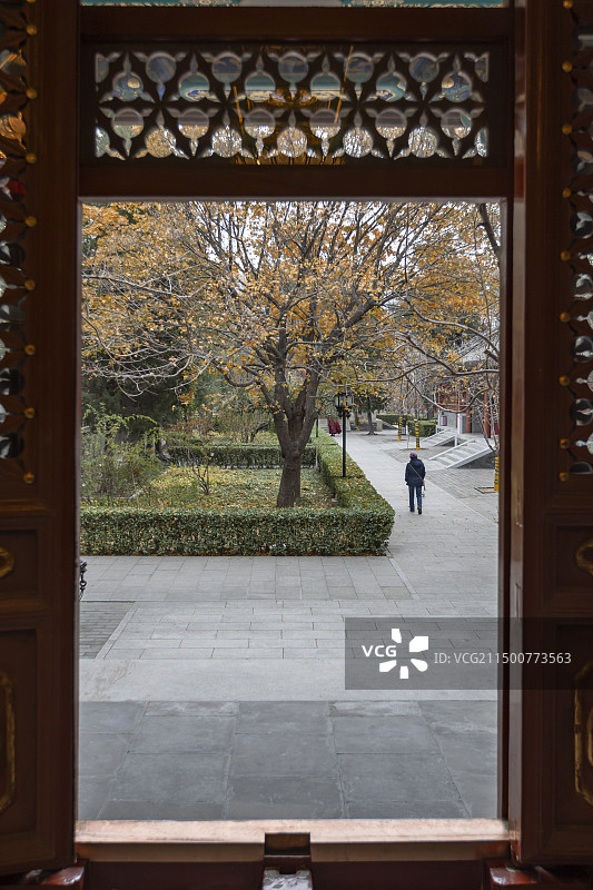 北京西黄寺-西黄寺慧香阁-藏经殿图片素材