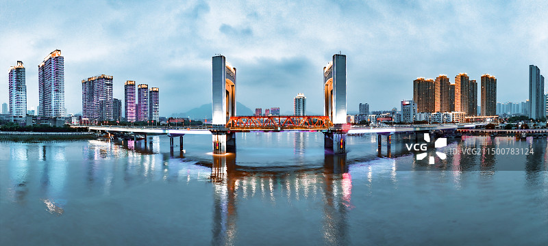 鳌江夜色图片素材