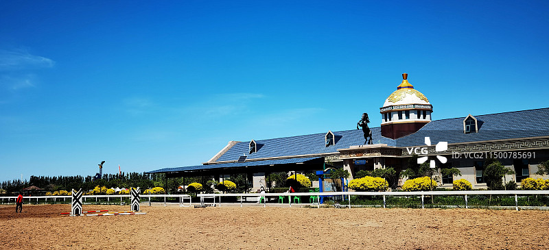 呼和浩特市奥威马文化生态旅游区系列之马场风光图片素材
