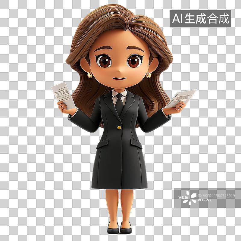 【AI数字艺术】3D教师律师演讲图片素材