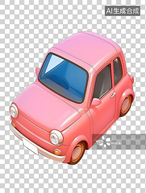 【AI数字艺术】卡通汽车图片素材