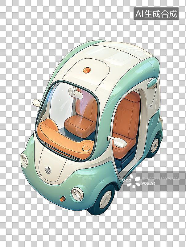 【AI数字艺术】卡通汽车图片素材