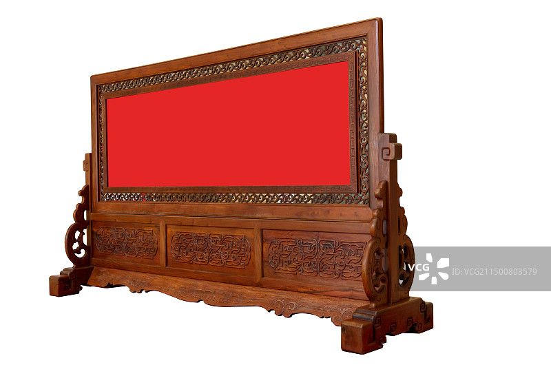 中式实木屏风图片素材