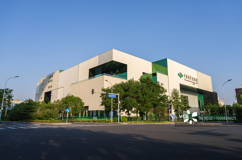 北京朝阳区夏天中国科学技术馆科技馆外观图片素材