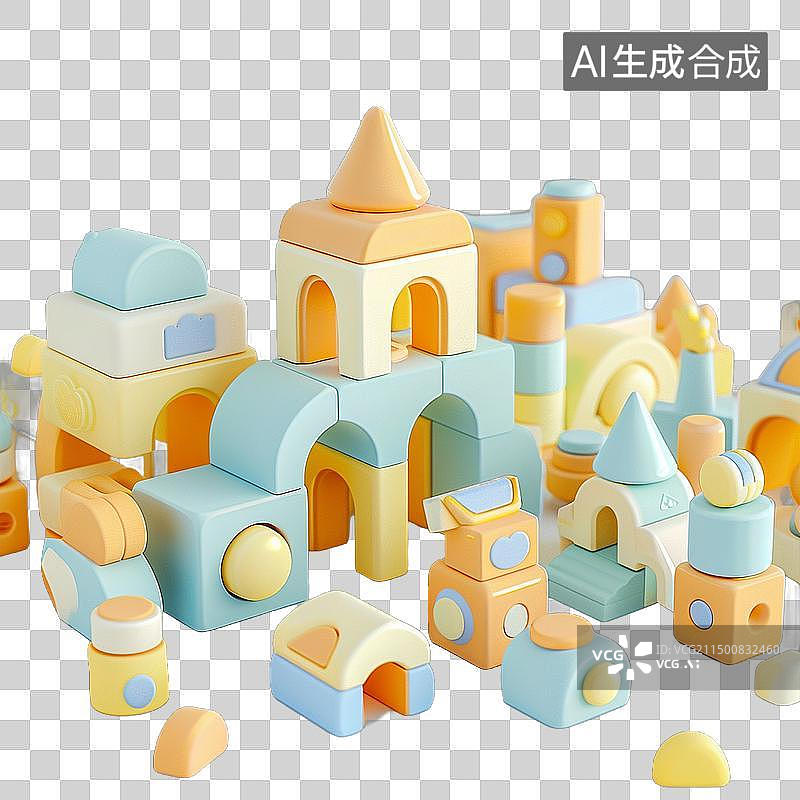【AI数字艺术】魔方 积木 儿童玩具 可爱图片素材