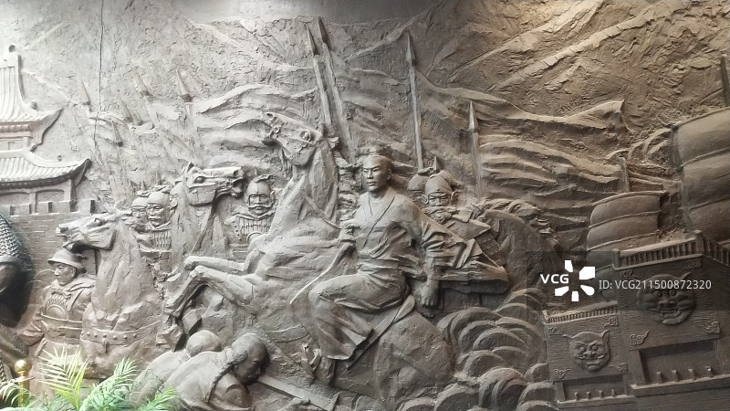 南京明孝陵博物馆浮雕图片素材