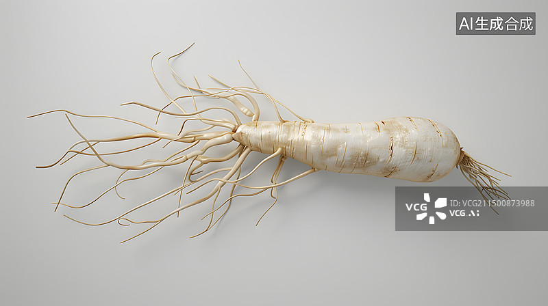 【AI数字艺术】中医药材人参图片素材