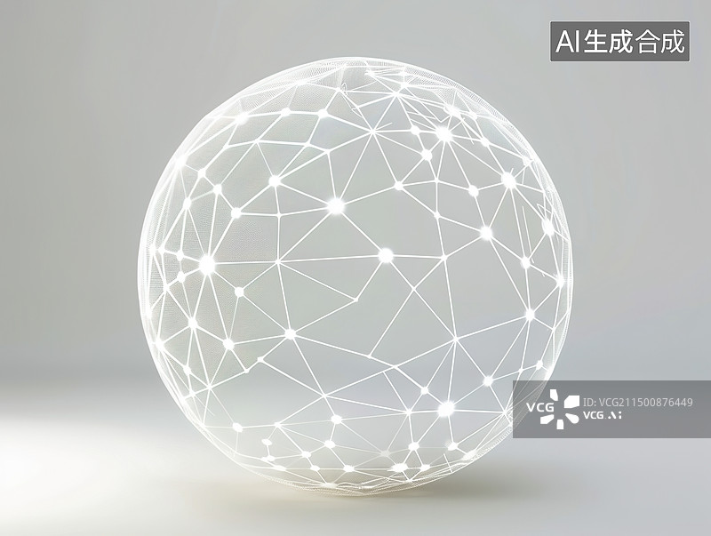 【AI数字艺术】粒子点组合成的地球高科技全球化贸易商业背景图片素材