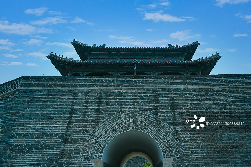 曲阜明故城南门 仰圣门 山东省济宁市曲阜三孔旅游区孔庙图片素材