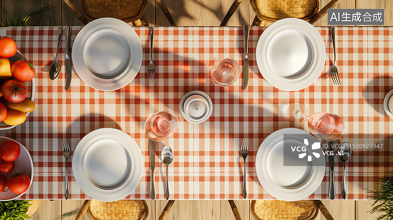 【AI数字艺术】西式餐桌图片素材