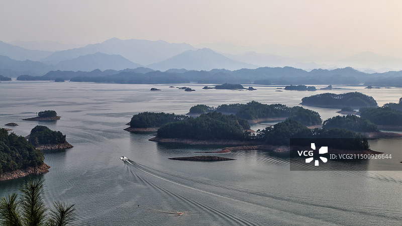 淳安千岛湖西南湖区图片素材