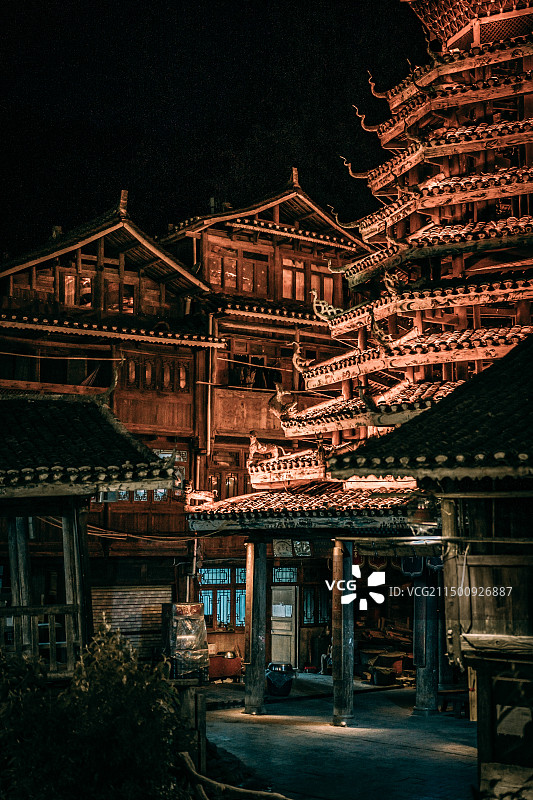 贵州从江鼓楼图片素材