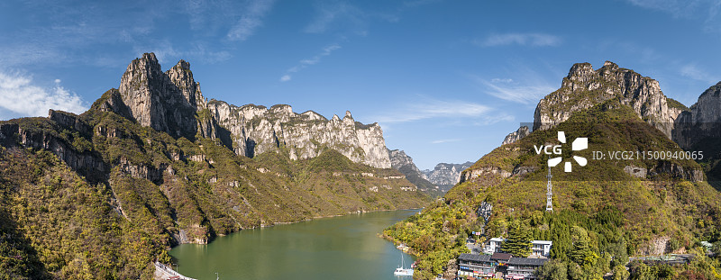 云台山子房湖图片素材