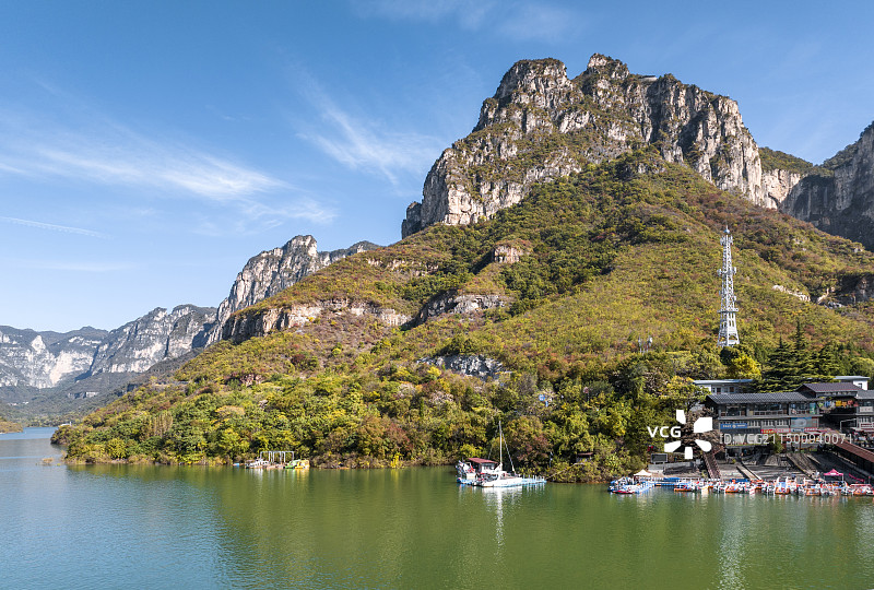 云台山子房湖图片素材