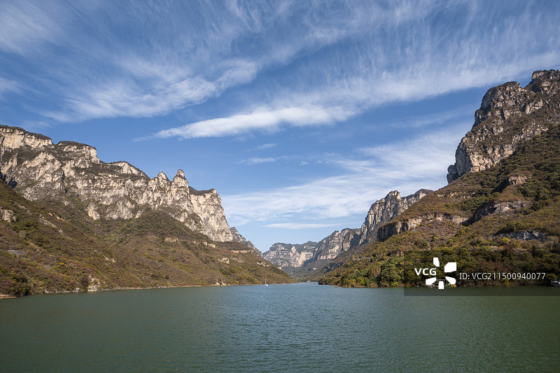 云台山子房湖图片素材