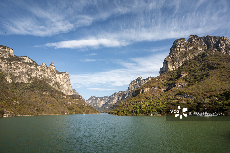 云台山子房湖图片素材