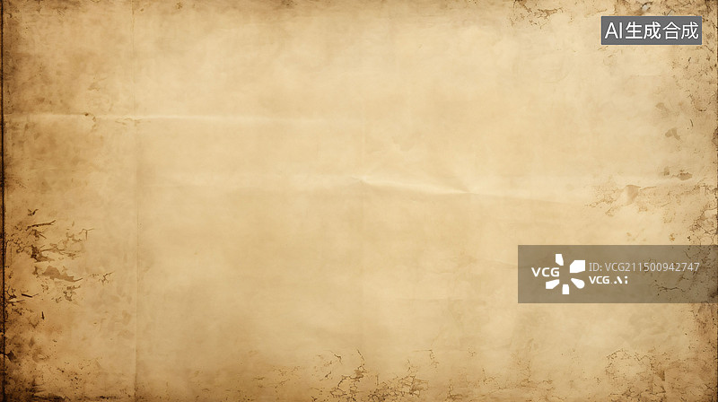 【AI数字艺术】皱纹纸张纹理的特写褶皱纸张纹理背景素材图片素材
