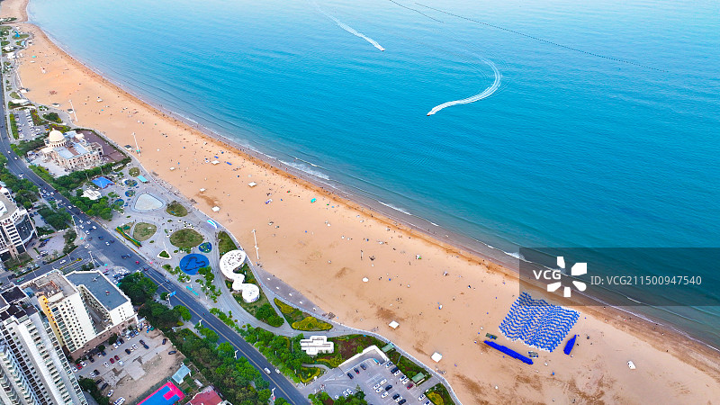 山东省青岛市崂山区石老人海水浴场图片素材