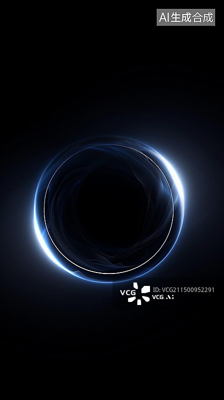【AI数字艺术】科技风格光环背景图片素材