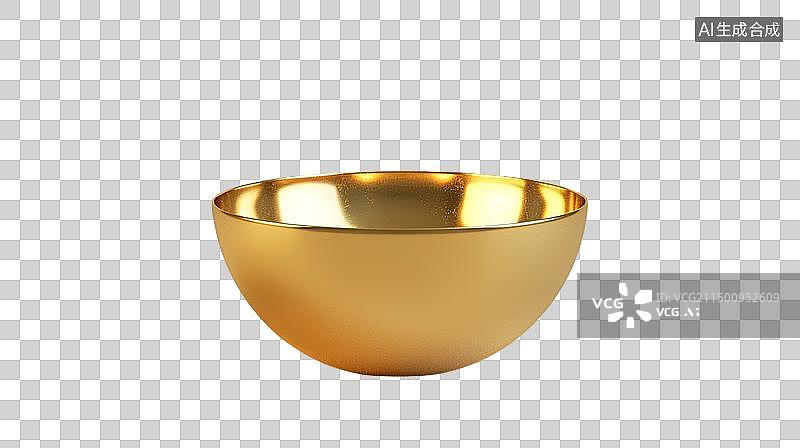 【AI数字艺术】金色碗免抠元素图片素材