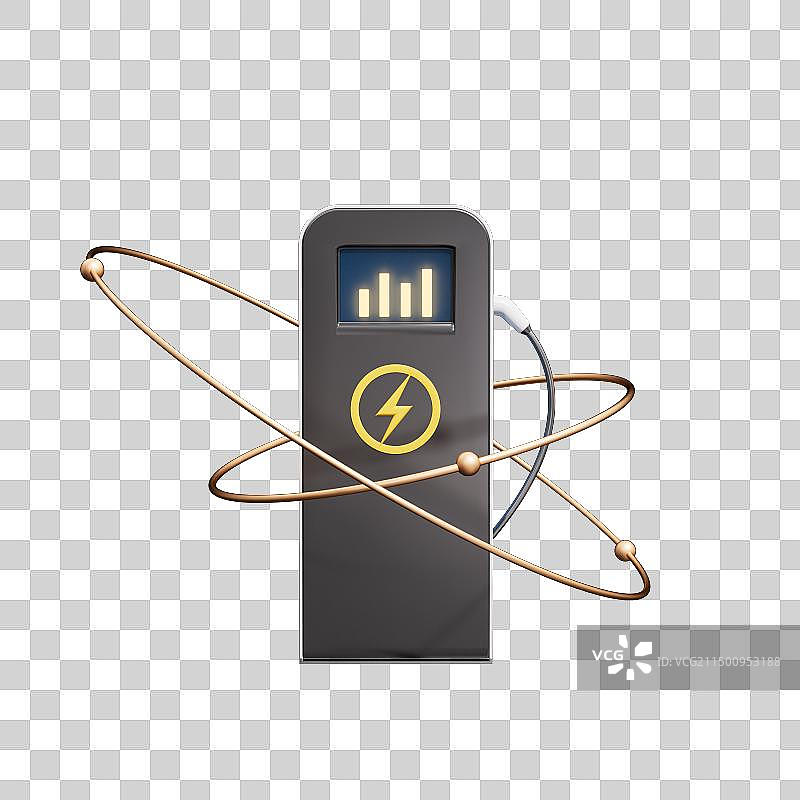 3D渲染的新能源题材元素图图片素材