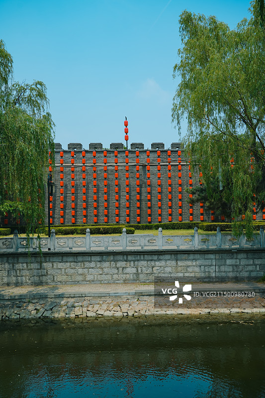 曲阜明故城城门城墙 山东省济宁市曲阜三孔旅游区图片素材