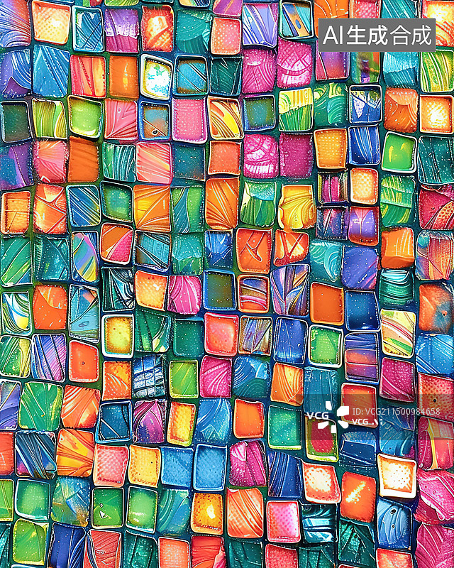 【AI数字艺术】市面上出售的彩色珠子全画幅图片素材