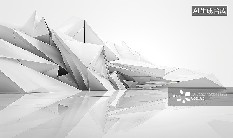 【AI数字艺术】白色背景下的纸船图片素材