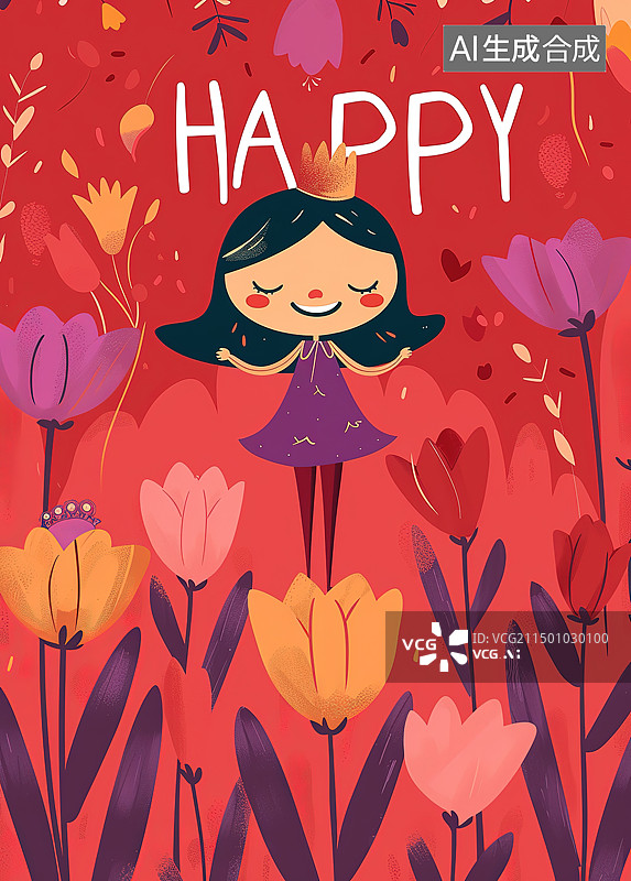 【AI数字艺术】可爱的卡通手绘插图图片素材