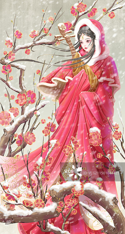 中国四大美人王昭君图片素材