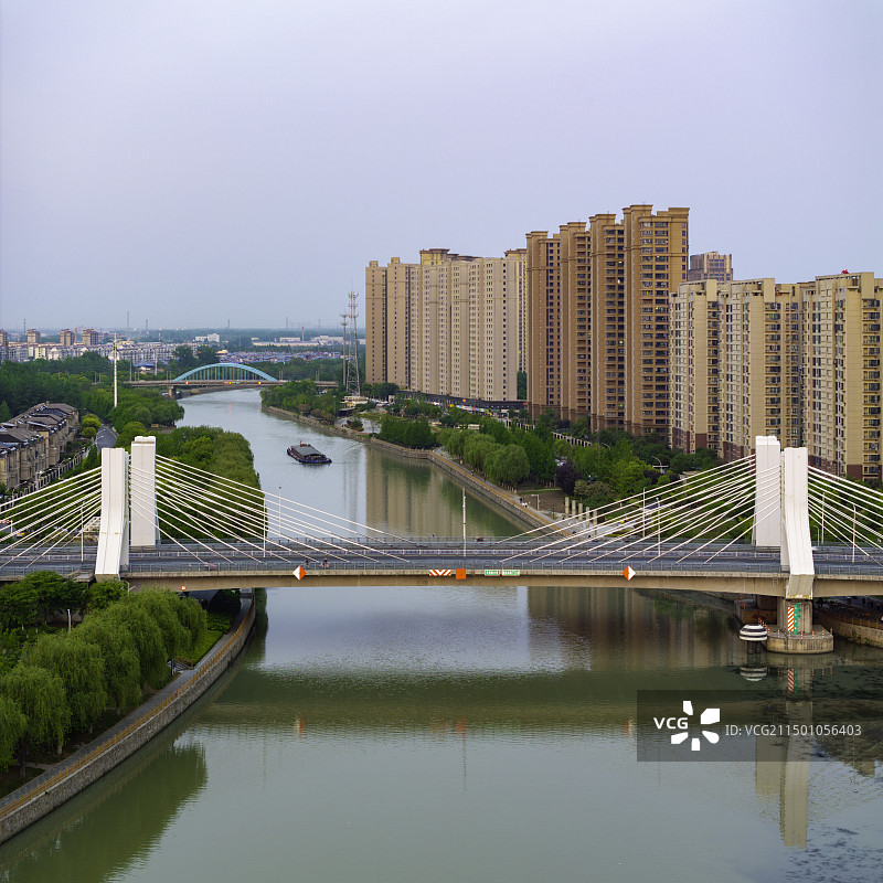 江苏省淮安市盐河风光图片素材