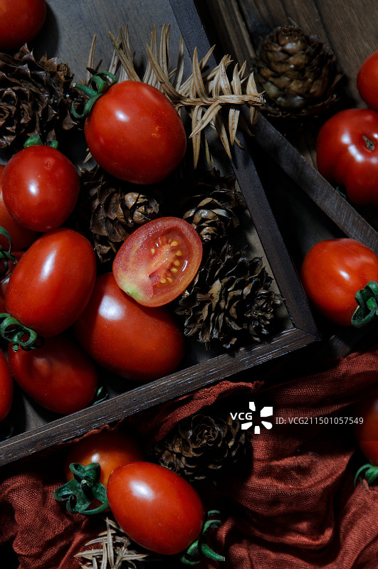 小番茄的特写图片素材