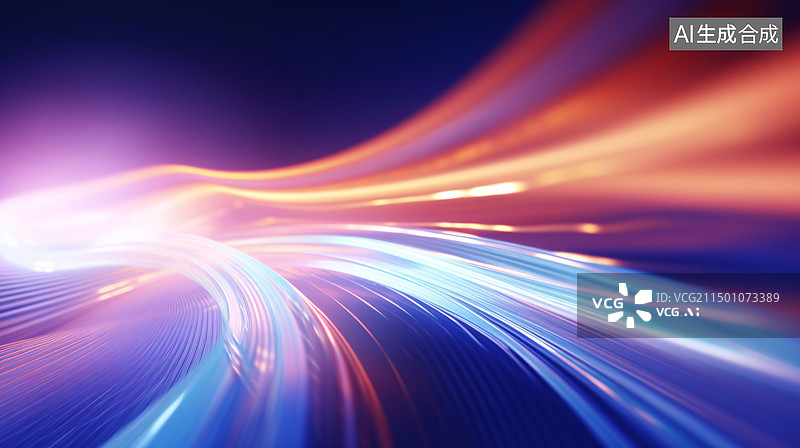 【AI数字艺术】三维渲染未来科技空间发光场景背景图片素材