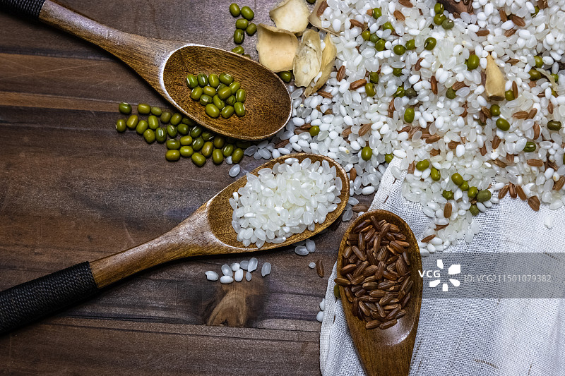 绿豆百合粥米图片素材