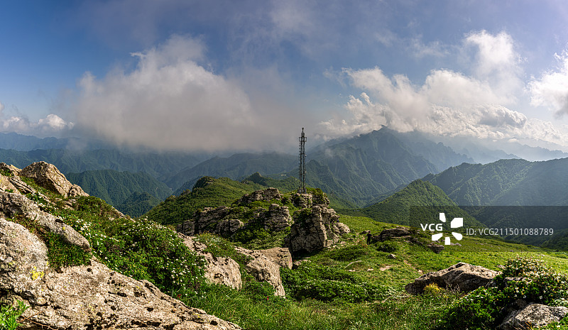 陕西商洛：换个角度看秦岭终南山（可提供哈苏相机拍摄的高清大图）图片素材