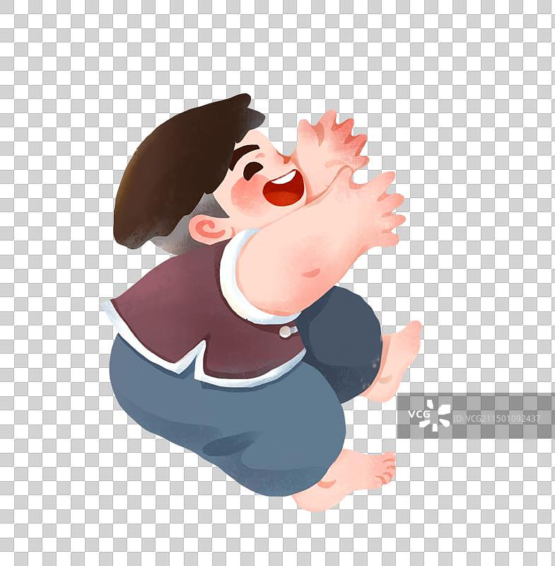 儿童教育爱阅读插画男孩女孩人物元素图片素材