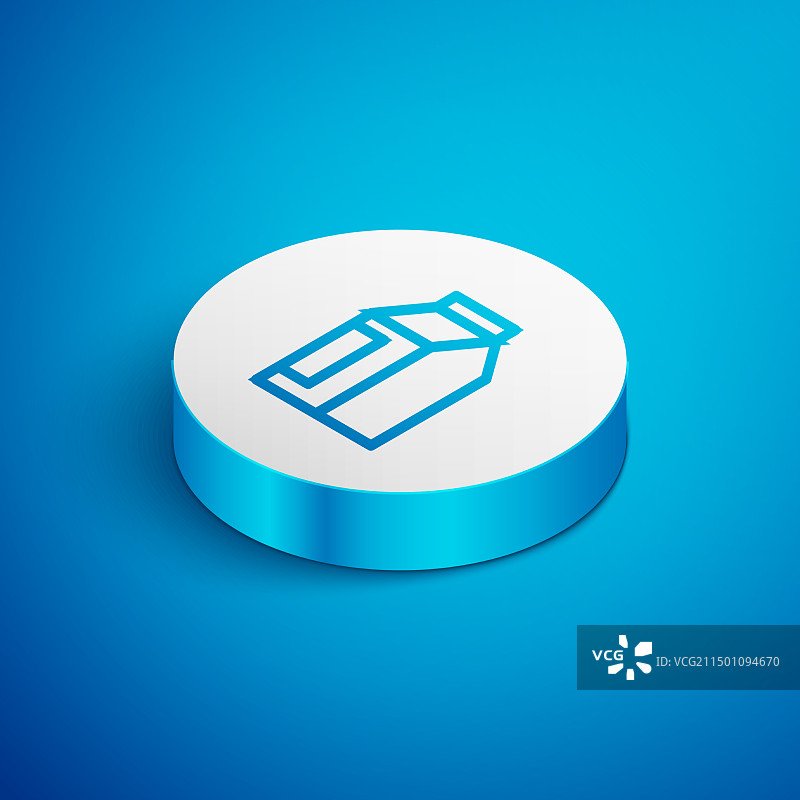 隔离的2.5D线条咖啡豆袋图标图片素材